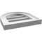 Ekena Millwork Round Top Surface Mount PVC Gable Vent: Functional, w/ 2"W x 1-1/2"P Brickmould Frame, 12"W x 12"H GVPRT12X1202SF - alternate 5